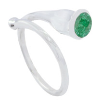 Manmade Jewelry Indian Emerald Gemstone Rings For Children&#39;s Day Gift AU - £23.32 GBP