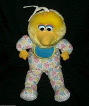 16&quot; Vintage 1998 Applause Big Bird Baby Musical Pull Stuffed Animal Plush Toy - £34.17 GBP