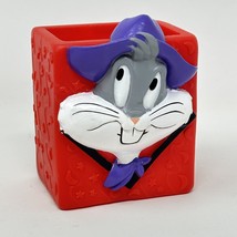Bugs Bunny 1993 Juice Box Holder Plastic Cover Looney Tunes Vintage 90s Red - £12.74 GBP