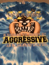 TAZ who is Aggressive on a Blue Tie Dyed XL tee shirt w/Looney Tune Tag - $20.00
