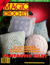 Magic Crochet Vintage Magazine Number 90 1994 Curtains Bedspreads Pillows Filet - £6.99 GBP