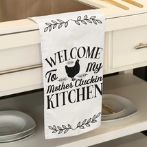 Mother Cluckin Kitchen Farmhouse Style Tea Towel Chicken Lover Gift Rust... - $416.85 MXN