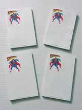 Lot of 4 1993 Superman Notepads Action Comics School Supplies Pads:5 1/2 by 3.5&quot; - £15.91 GBP
