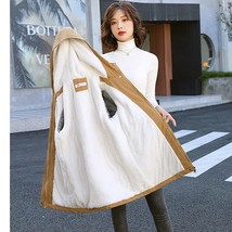 Autumn Winter Women&#39;s Jackets New Korean Hooded Windbreaker Female Fleece Warm T - £37.50 GBP
