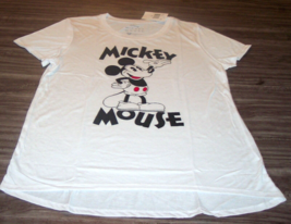 Vintage Style Women&#39;s Teen Walt Disney Mickey Mouse T-shirt Large New w/ Tag - £15.66 GBP