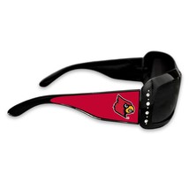 Louisville Cardinals Black Sunglasses with Logo and Crystal Clear Rhinestones - £13.06 GBP