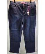 L23) Women&#39;s Gloria Vanderbilt Amanda Dark Wash Blue Jeans Pants Size 16... - £19.46 GBP