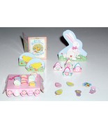 Barbie&#39;s Baby Sister Kelly Easter Egg Holder w/Eggs Bunny Chicks Book Ac... - $6.99