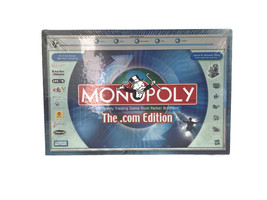 Monopoly Dot Com Edition Parker Brothers Hasbro Family Board Game 2000 S... - £24.69 GBP