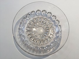 Vintage Cut Glass Crystal Candy Or Serving Dish Collectible  50s 60s - £11.73 GBP