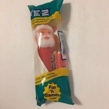 PEZ Santa Clause Green Cello Pack Dispenser Christmas Candy &amp; Game  Sealed - £3.19 GBP