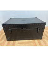 Vintage Military Storage Chest trunk coffee table box wwii US foot locke... - £98.29 GBP