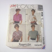 McCall's 4106 Size 10 12 14 Misses' Blouses - $12.86