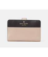 New Kate Spade Madison Medium Compact Bifold Wallet Leather Toasted Haze... - $1,122.90 MXN