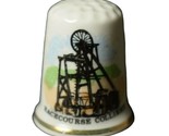 Black Country Museum Dudley Racecourse Colliery Souvenir Bone China Thimble - $10.22