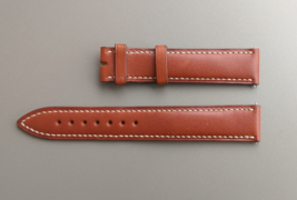 Genuine Franck Muller 17mm Brown Calfskin Leather Watch Strap Tang New O... - $142.50