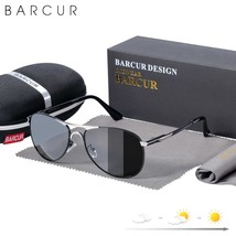Men&#39;s Photochromic Sunglasses High Quality Brand Design Polarized Women Sun Glas - £28.15 GBP