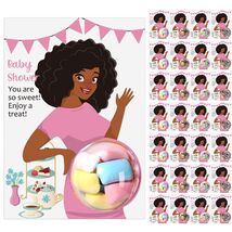 Motiskyy Baby Shower Candy Dome Favors Pink Curly Hair 30 Pack - $223.48 MXN