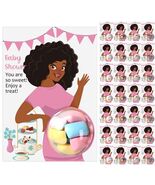 Motiskyy Baby Shower Candy Dome Favors Pink Curly Hair 30 Pack - $223.48 MXN