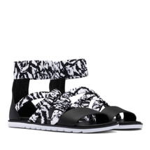 SOREL Ella II Ankle Strap Sandal, Comfort Walking Shoe White Black Size ... - $73.87
