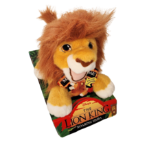Vintage 1993 Disney The Lion King Roaring Simba Stuffed Animal Plush Toy W Tag - $65.55