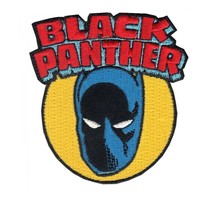 BLACK PANTHER IRON ON PATCH 3&quot; Embroidered Applique Comic Superhero Aven... - $92.47 MXN