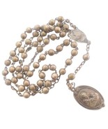SAINT JOSEPH Praying rosary silver plated with medal of Saint Joseph hol... - £14.94 GBP