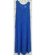 NEW Liz Lange Maternity Dress Blue Black Diagonal Stripe Sz X-Small XS F... - £11.11 GBP