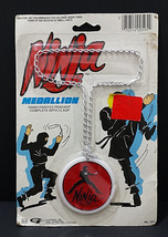 1986 Gordy International NIP Vintage Ninja Medallion Toy Medal Pendant N... - £14.19 GBP