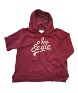 American Eagle Woman&#39;s Medium Burgundy Red Hoodie Pullover Long Sleeve - $25.35 CAD