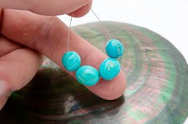 Rare All New Sleeping Beauty Turquoise Untreated XL Nugget Beads! 1.70&quot; - 22.10c - £61.54 GBP