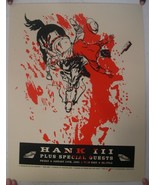Hank Williams III Affiche Sérigraphie Chop Suey Seattle Wa Jan 24 2003 L... - $617.38 CAD
