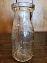 Vintage Superior Milk Dealers Ass&#39;n Embossed Half Pint Milk Bottle Superior, Wis - £15.27 GBP