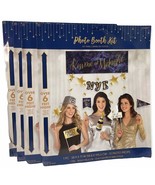 Photo Booth Party Kit New Year’s Eve ~BANNER &quot;KISS AT MIDNIGHT&quot; W/ 12-PROPS - $4.90