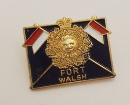 North West Mounted Police Coat of Arms Crest Fort Walsh Canada Lapel Pin... - $24.55