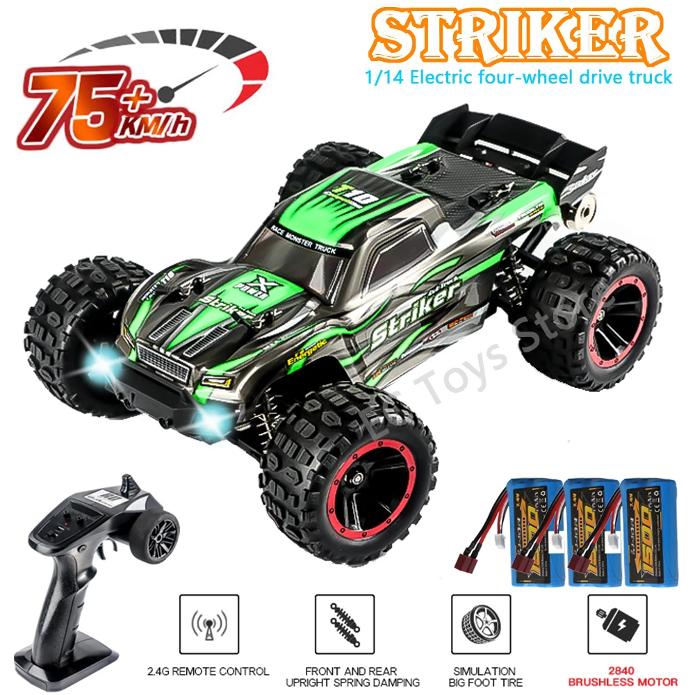 Haiboxing 2105A T10 1:14 75KM/H 4WD Rc Car Brushless Rc Cars High Speed Drift - £87.00 GBP+