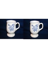 2 Pfaltzgraff  YORKTOWNE Stoneware Pedestal Mugs Excellent USA - $264.54 MXN