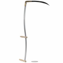 Ergonomic Steel Scythe with Grinding Stone for cutting wheat, oats, barley 4&#39; 7&quot; - £151.89 GBP