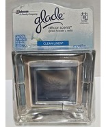 New Glade Decor Scents Glass Holder And Refill Clean Linen Home Fragranc... - €17,04 EUR