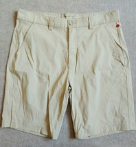 Eddie Bauer Travex Hiking Shorts Men&#39;s Size 35 Brown Khaki Nylon - £23.19 GBP