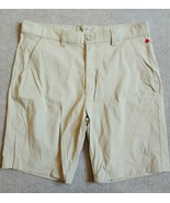 Eddie Bauer Travex Hiking Shorts Men&#39;s Size 35 Brown Khaki Nylon - £23.35 GBP