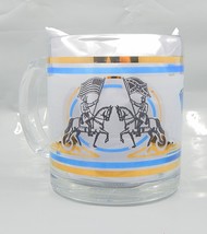 Gettysburg Glass Coffee Mug Soldiers on Horseback Waving Opposing Flags - £11.95 GBP