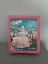 Pink Finelle Barbie Doll Case with Picnic Scene  - $15.00