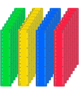 32 Pack 6 Inch Mini Rulers Bulk Plastic Small Rulers with Inches and Cen... - $254.99 MXN
