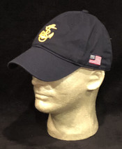 Navy Anchor Strap Back Adjustable Cap (Navy Blue) By Armed Forces Gear P... - $19.79