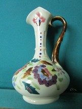 ZCECH Ceramic Handpainted VASE 9&quot; Floral - $46.05