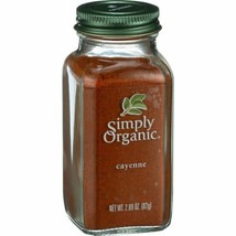 Simply Organic Cayenne Pepper Certified Organic, 2.89-Ounce Container - £9.04 GBP