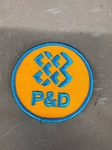 Vintage P&amp;D Oil Racing Gas Promotional Patch Uniform Shirt Filling Station - $8.56