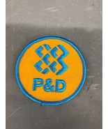 Vintage P&amp;D Oil Racing Gas Promotional Patch Uniform Shirt Filling Station - $8.56