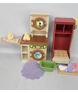 Fisher-Price Loving Family Laundry Room Basic Set Iron Board Washer Drye... - $26.68